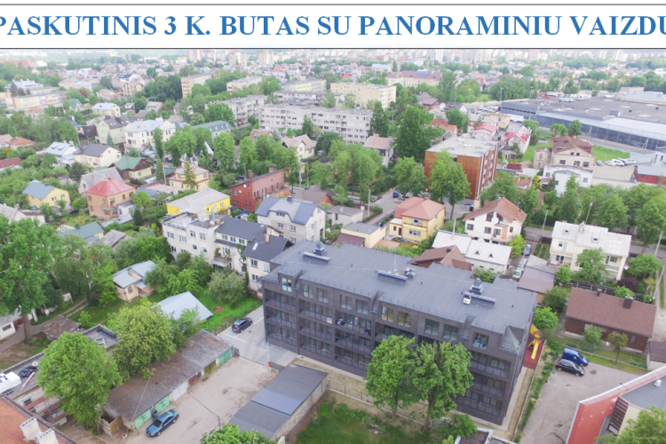 ŽALIAKANIS. NAUJA STATYBA. 3 KAMBARIŲ 80 KV. M. BUTAS SU PANORAMINIU VAIZDU.